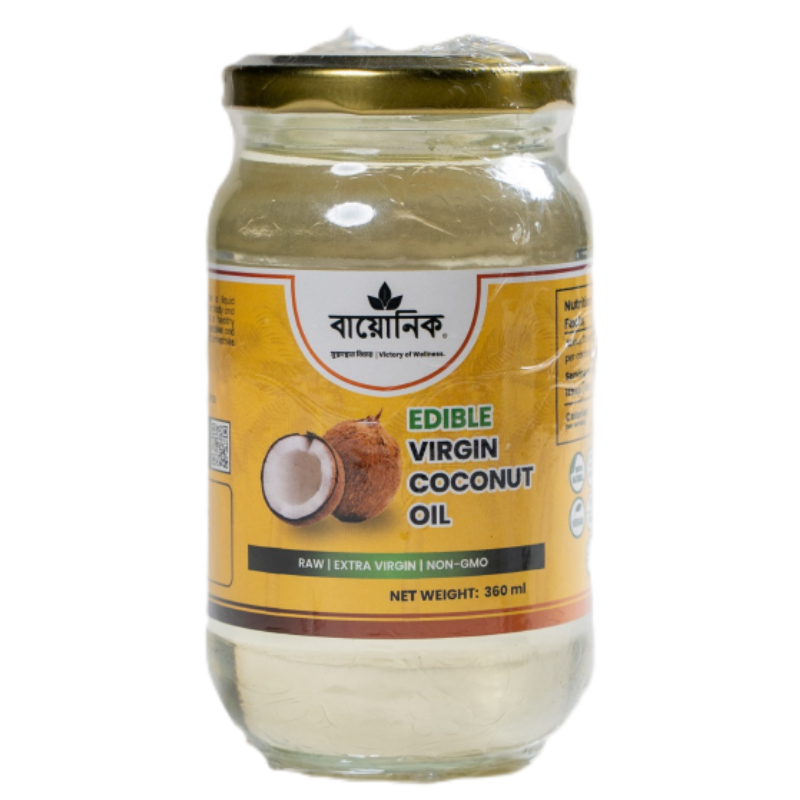 Edible Virgin Coconut Oil (ভোজ্য ভার্জিন নারকেল তেল) 360ml